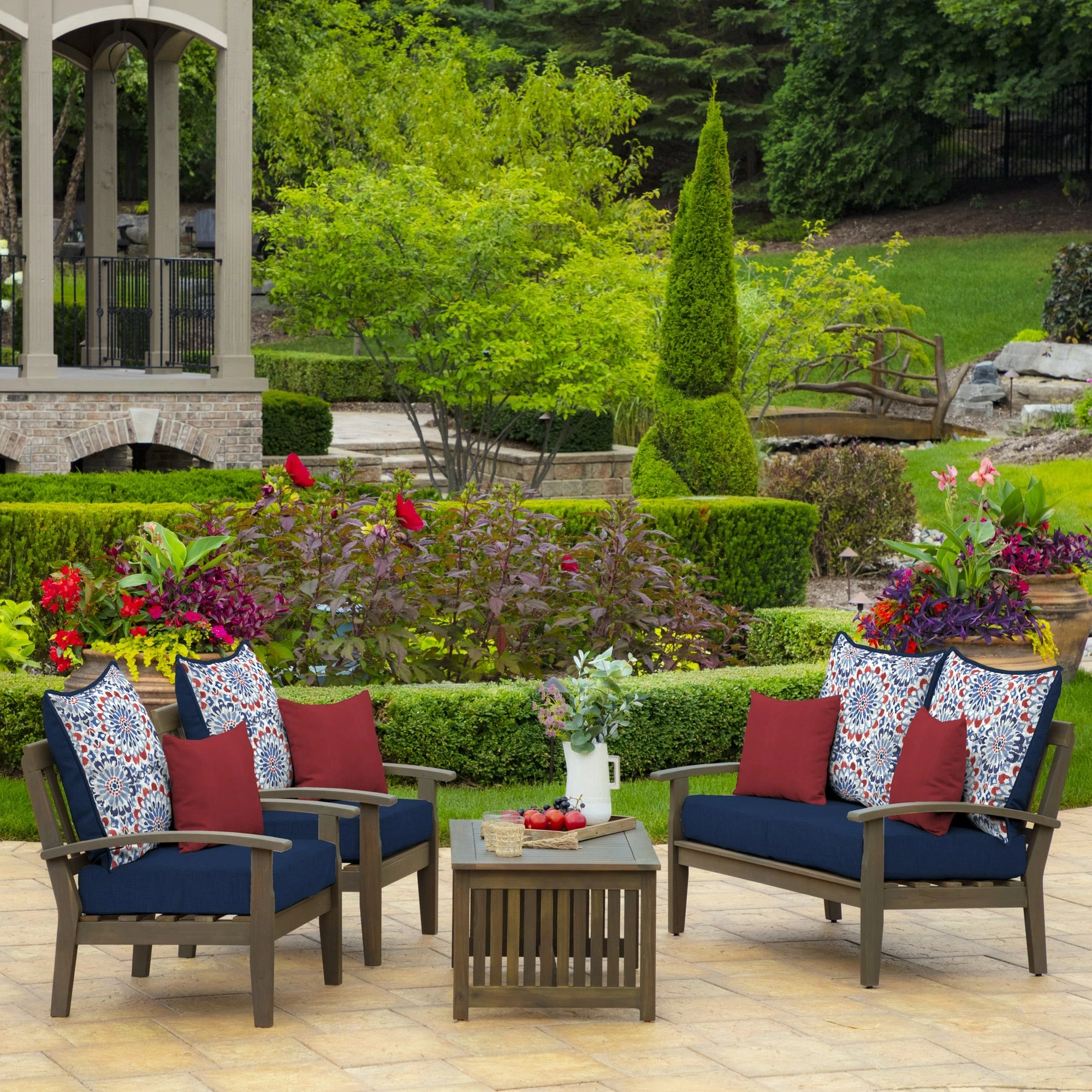 Outlet 😀 Arden Selections Outdoor Deep Seat Cushion Set Clark 🥰 6 Outlet 😀 Arden Selections Outdoor Deep Seat Cushion Set Clark 🥰 - Image 6