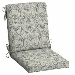 Outlet ๐ Arden Selections Aurora Damask Outdoor Dining Chair Cushion Neutral Aurora Damask ๐ 18 Outlet ๐ Arden Selections Aurora Damask Outdoor Dining Chair Cushion Neutral Aurora Damask ๐ -Arden Selections Shop Arden Selections Outdoor 44 x 20 in. High Back Dining Chair Cushion 14