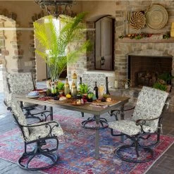 Outlet ๐ Arden Selections Aurora Damask Outdoor Dining Chair Cushion Neutral Aurora Damask ๐ 20 Outlet ๐ Arden Selections Aurora Damask Outdoor Dining Chair Cushion Neutral Aurora Damask ๐ -Arden Selections Shop Arden Selections Outdoor 44 x 20 in. High Back Dining Chair Cushion 16