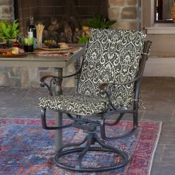 Outlet ๐ Arden Selections Aurora Damask Outdoor Dining Chair Cushion Neutral Aurora Damask ๐ 25 Outlet ๐ Arden Selections Aurora Damask Outdoor Dining Chair Cushion Neutral Aurora Damask ๐ -Arden Selections Shop Arden Selections Outdoor 44 x 20 in. High Back Dining Chair Cushion 21