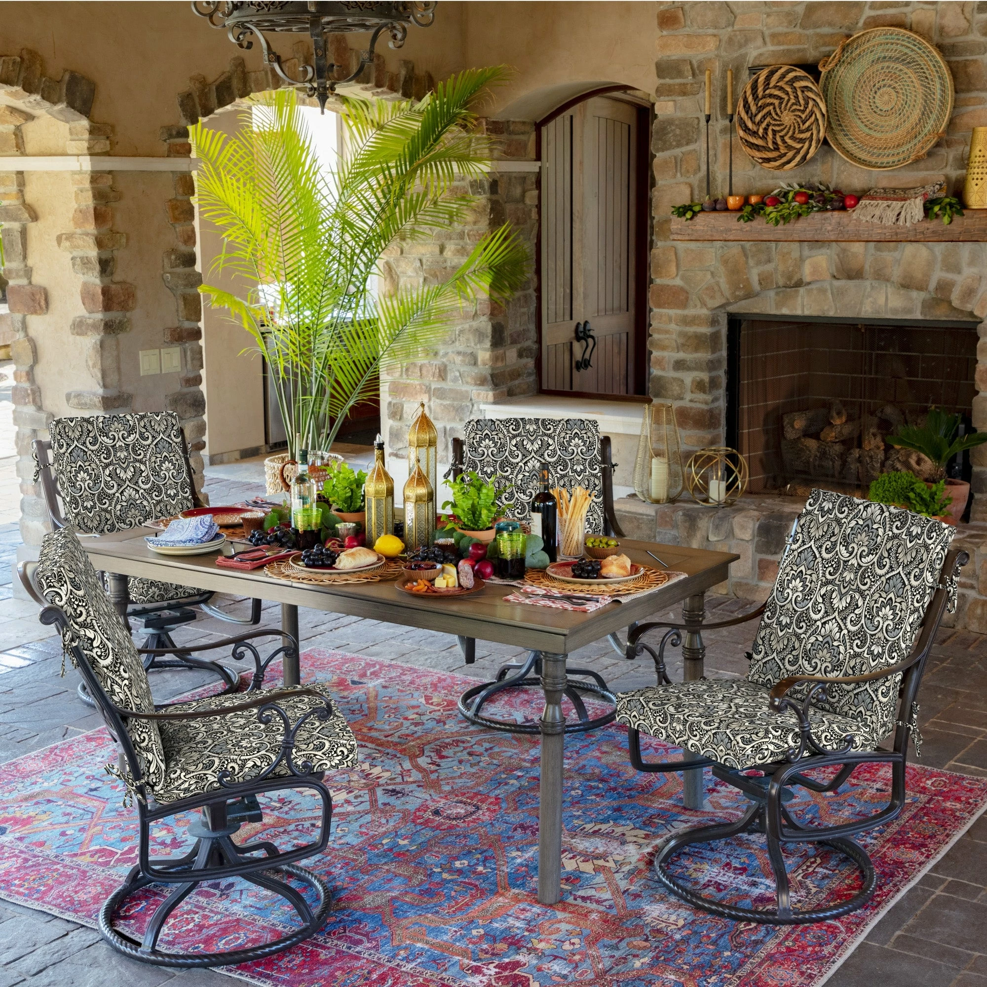 Outlet ๐ Arden Selections Aurora Damask Outdoor Dining Chair Cushion Neutral Aurora Damask ๐ 12 Outlet ๐ Arden Selections Aurora Damask Outdoor Dining Chair Cushion Neutral Aurora Damask ๐ - Image 12