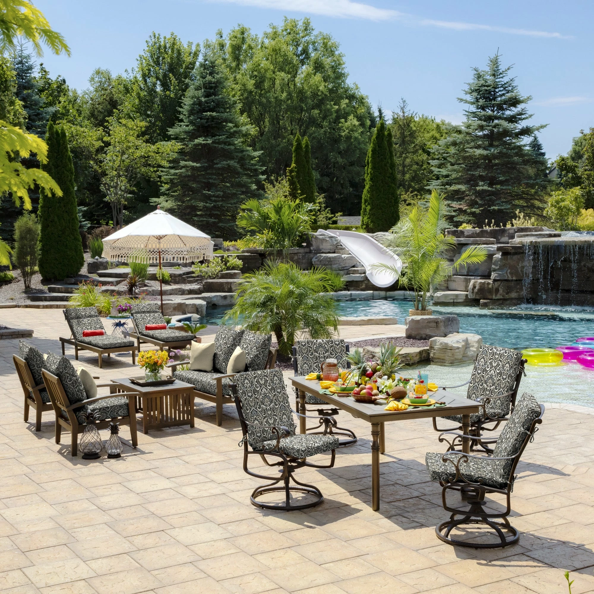 Outlet ๐ Arden Selections Aurora Damask Outdoor Dining Chair Cushion Neutral Aurora Damask ๐ 14 Outlet ๐ Arden Selections Aurora Damask Outdoor Dining Chair Cushion Neutral Aurora Damask ๐ - Image 14