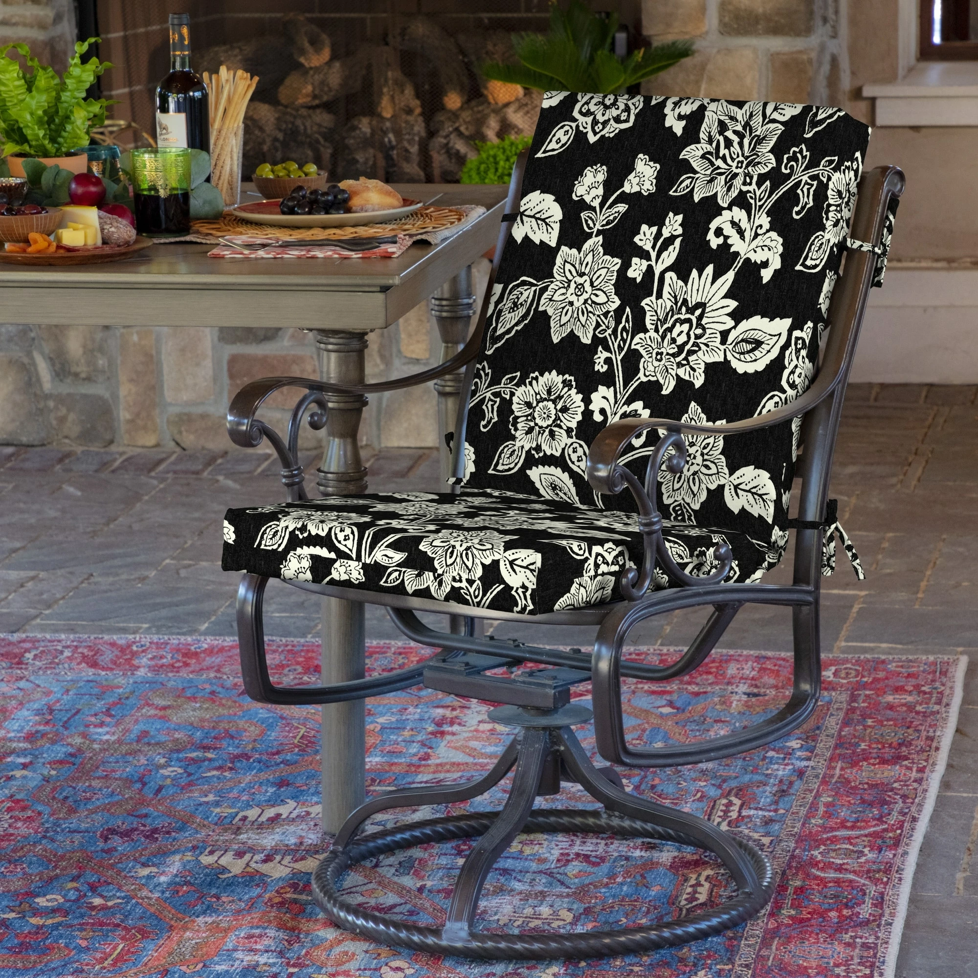 Coupon ๐ Arden Selections Indulge Outdoor Dining Chair Cushion Black Simone Tropical ๐ 5 Coupon ๐ Arden Selections Indulge Outdoor Dining Chair Cushion Black Simone Tropical ๐ - Image 5
