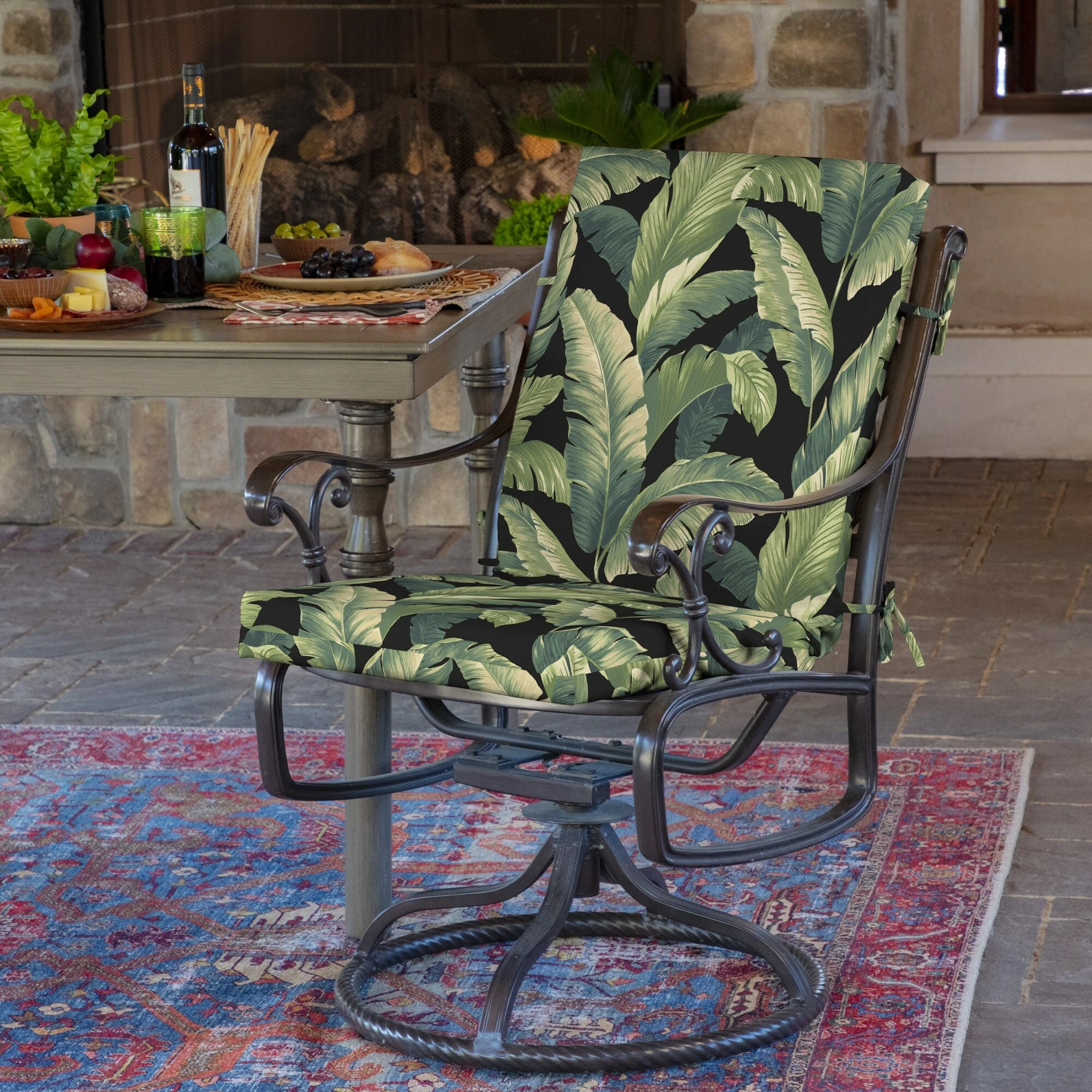 Coupon ๐ Arden Selections Indulge Outdoor Dining Chair Cushion Black Simone Tropical ๐ 12 Coupon ๐ Arden Selections Indulge Outdoor Dining Chair Cushion Black Simone Tropical ๐ - Image 12
