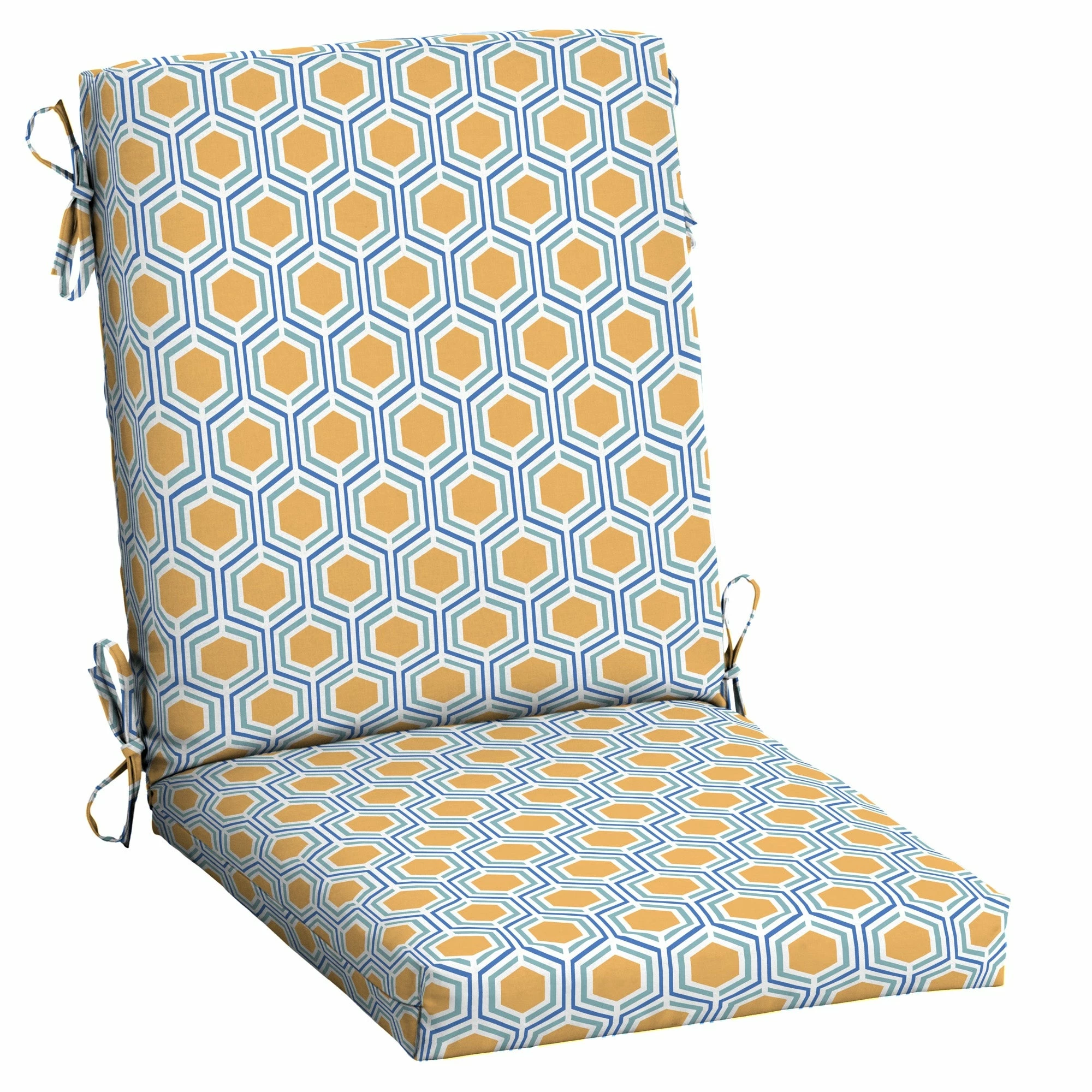Discount 🤩 Arden Selections Splash Outdoor Dining Chair Cushion Sapphire Blue Leala Stripe 🧨 4 Discount 🤩 Arden Selections Splash Outdoor Dining Chair Cushion Sapphire Blue Leala Stripe 🧨 - Image 4