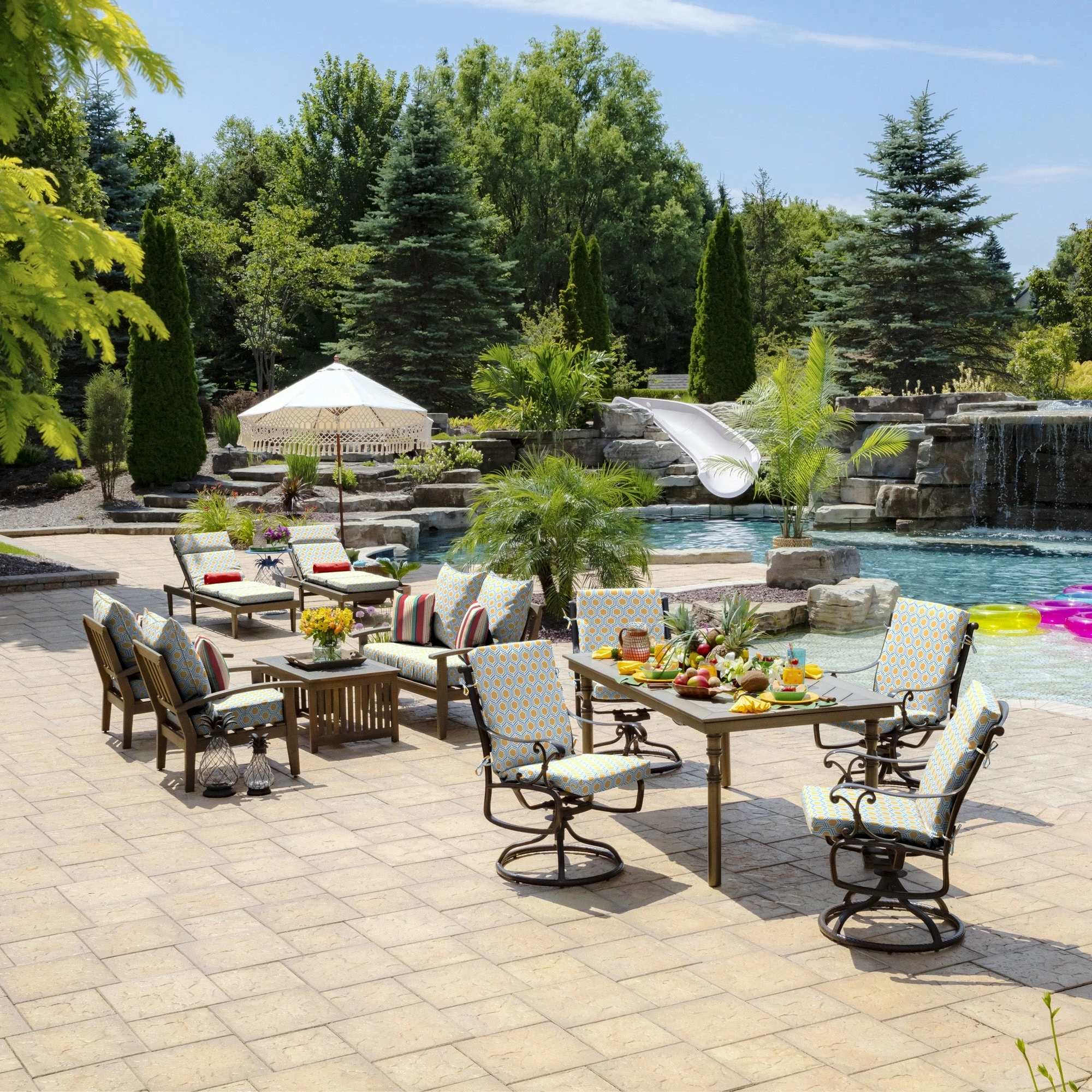 Discount 🤩 Arden Selections Splash Outdoor Dining Chair Cushion Sapphire Blue Leala Stripe 🧨 9 Discount 🤩 Arden Selections Splash Outdoor Dining Chair Cushion Sapphire Blue Leala Stripe 🧨 - Image 9