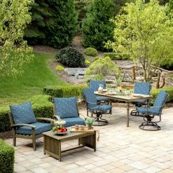 Coupon 🥰 Arden Selections Outdoor Dining Chair Cushion Bue Garden Floral 🥰 -Arden Selections Shop Arden Selections Outdoor 44 x 20 in. High Back Dining Chair Cushion 79
