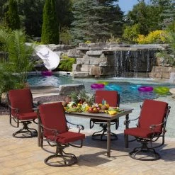 Coupon 🥰 Arden Selections Outdoor Dining Chair Cushion Bue Garden Floral 🥰 -Arden Selections Shop Arden Selections Outdoor 44 x 20 in. High Back Dining Chair Cushion 83