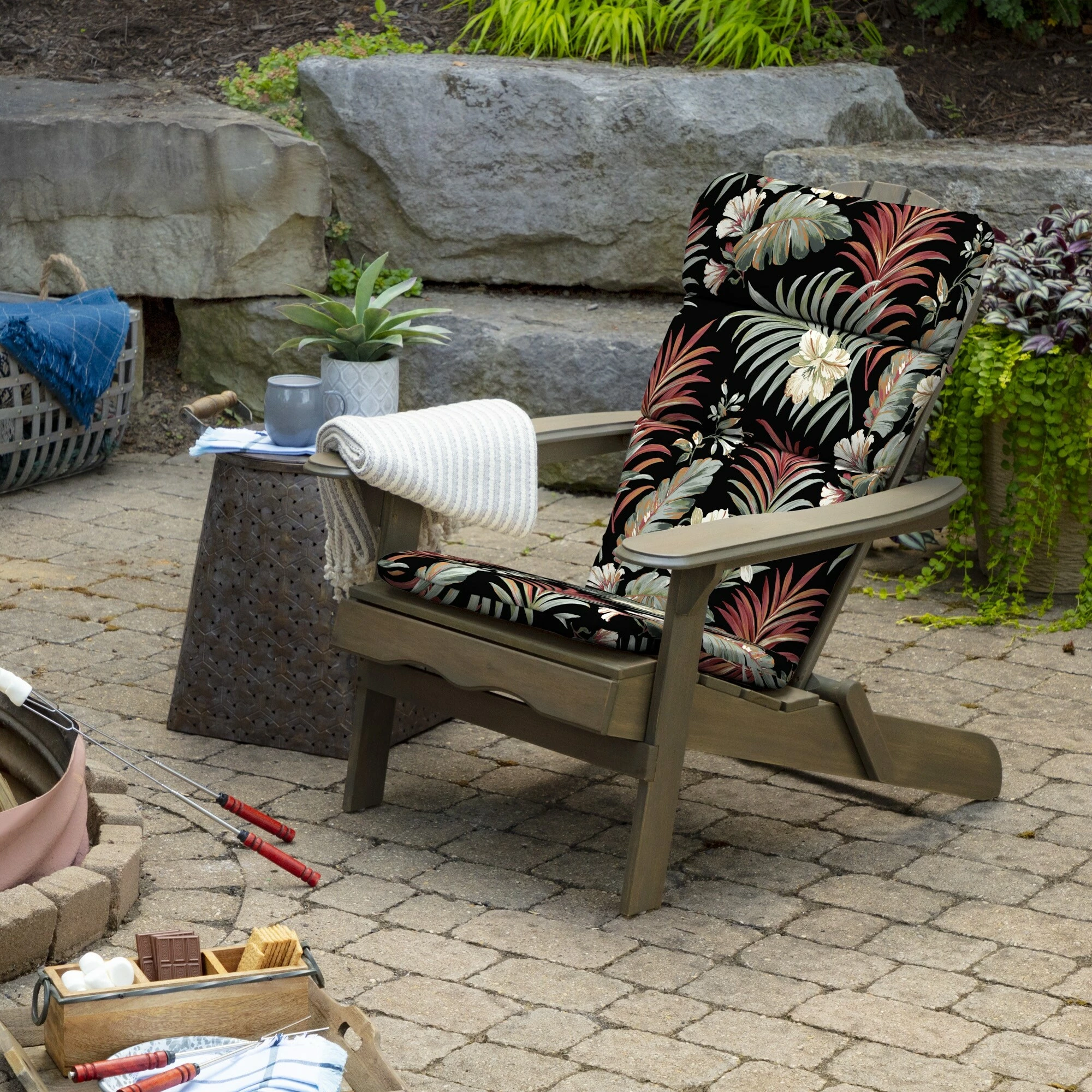 New ๐ Arden Selections Outdoor 45.5 X 20 In. Adirondack Chair Cushion - 45.5 In L X 20 In W X 2.25 In H ๐ - Image 5