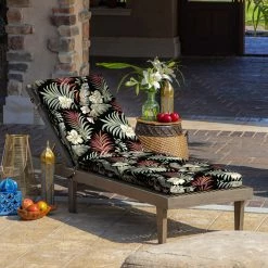 Top 10 🤩 Arden Selections Outdoor Chaise Lounge Cushion Onyx Cebu 🧨 -Arden Selections Shop Arden Selections Outdoor 72 x 21 in. Chaise Lounge Cushion 60