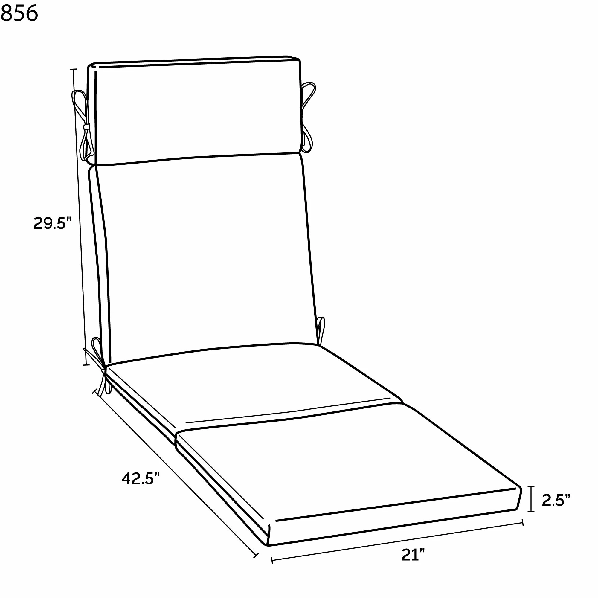 Cheapest 👍 Arden Selections Outdoor 72 X 21 In. Chaise Lounge Cushion Millennial- Valois Leaf 🛒 - Image 2
