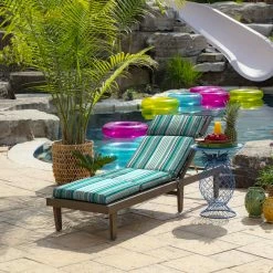 Cheap ๐ Arden Selections Outdoor Chaise Lounge Cushion - 72"L X 21"W - 72"L X 21"W Teal Cobalt Stripe ๐ 28 Cheap ๐ Arden Selections Outdoor Chaise Lounge Cushion - 72"L X 21"W - 72"L X 21"W Teal Cobalt Stripe ๐ -Arden Selections Shop Arden Selections Outdoor Chaise Lounge Cushion 72 x 21 7222L x 2122W 4