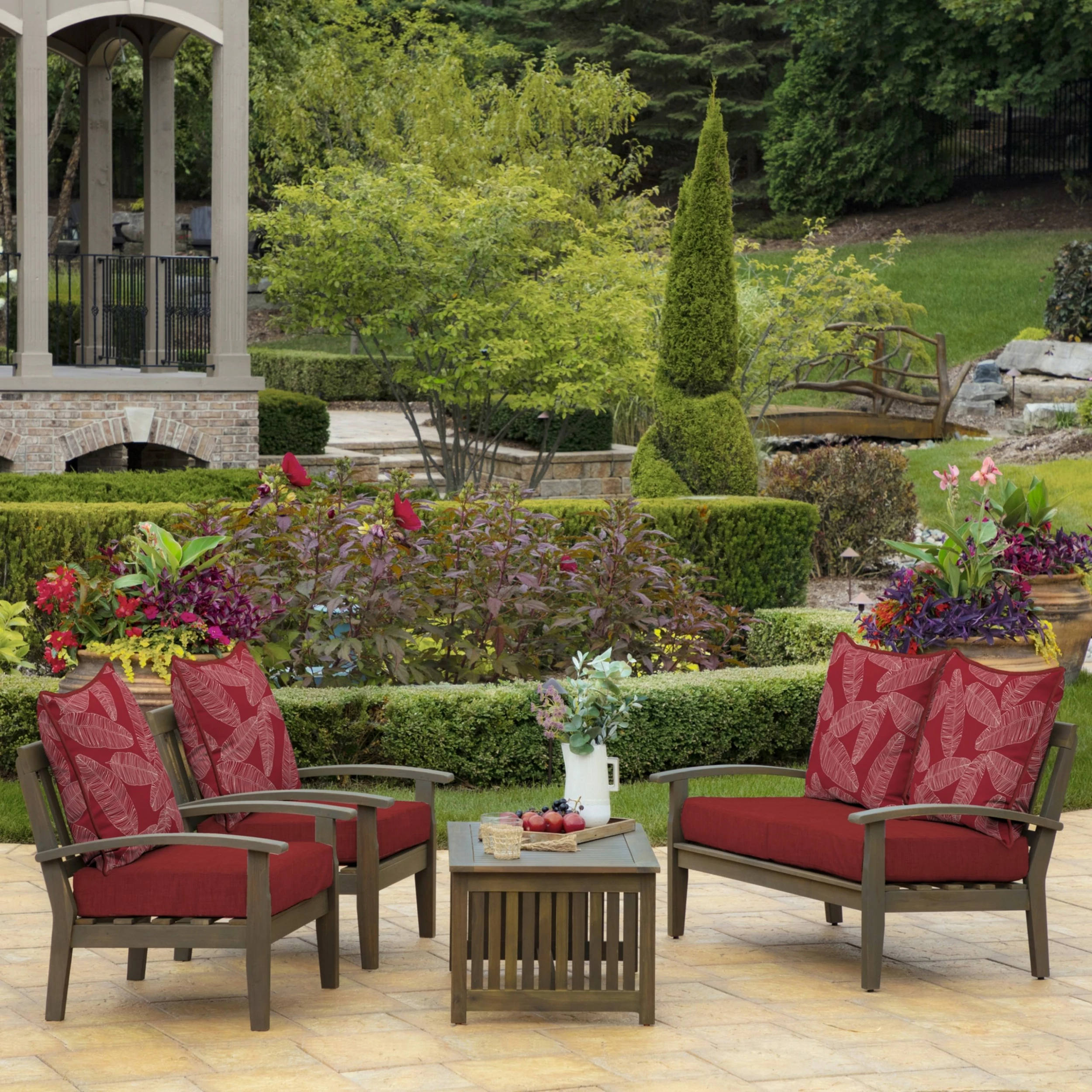 Best deal ๐ Arden Selections Outdoor Deep Seating Cushion Set 24 X 24 - 46.5"L X 24"W ๐ 2 Best deal ๐ Arden Selections Outdoor Deep Seating Cushion Set 24 X 24 - 46.5"L X 24"W ๐ - Image 2