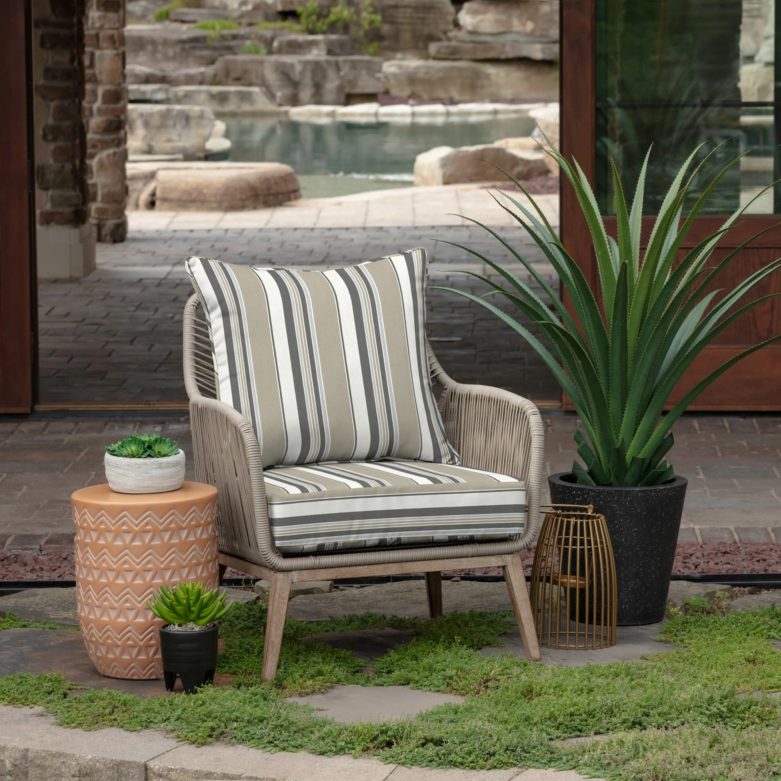 Top 10 ๐งจ Arden Selections Outdoor Deep Seating Cushion Set 24 X 24 - 46.5"L X 24"W French Blue Linen Stripe ๐คฉ 8 Top 10 ๐งจ Arden Selections Outdoor Deep Seating Cushion Set 24 X 24 - 46.5"L X 24"W French Blue Linen Stripe ๐คฉ - Image 8