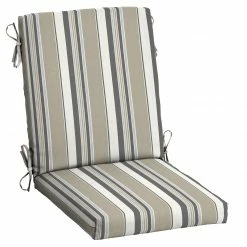 New 💯 Arden Selections Outdoor Dining Chair Cushion - 44"L X 20"W - 44"L X 20"W French Blue Linen Stripe 🛒 -Arden Selections Shop Arden Selections Outdoor Dining Chair Cushion 20 x 20 15