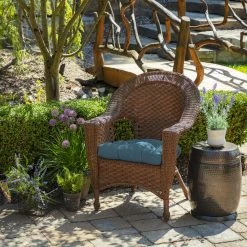 Brand new 👏 Arden Selections Outdoor Wicker Chair Cushion (2 Pack) - 18"L X 20"W - 18"L X 20"W French Blue Texture 👏 17 Brand new 👏 Arden Selections Outdoor Wicker Chair Cushion (2 Pack) - 18"L X 20"W - 18"L X 20"W French Blue Texture 👏 -Arden Selections Shop Arden Selections Outdoor Wicker Chair Cushion 282 pack29 18 x 20 1