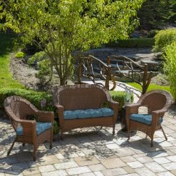 Brand new 👏 Arden Selections Outdoor Wicker Chair Cushion (2 Pack) - 18"L X 20"W - 18"L X 20"W French Blue Texture 👏 18 Brand new 👏 Arden Selections Outdoor Wicker Chair Cushion (2 Pack) - 18"L X 20"W - 18"L X 20"W French Blue Texture 👏 -Arden Selections Shop Arden Selections Outdoor Wicker Chair Cushion 282 pack29 18 x 20 2
