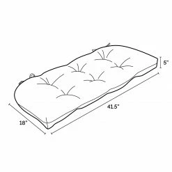 Best Pirce ๐ Arden Selections Outdoor Wicker Settee Cushion - 18"L X 41.5"W - 18"L X 41.5"W ๐ 9 Best Pirce ๐ Arden Selections Outdoor Wicker Settee Cushion - 18"L X 41.5"W - 18"L X 41.5"W ๐ -Arden Selections Shop Arden Selections Outdoor Wicker Settee Cushion 41.5 x 18 1822L x 41.522W