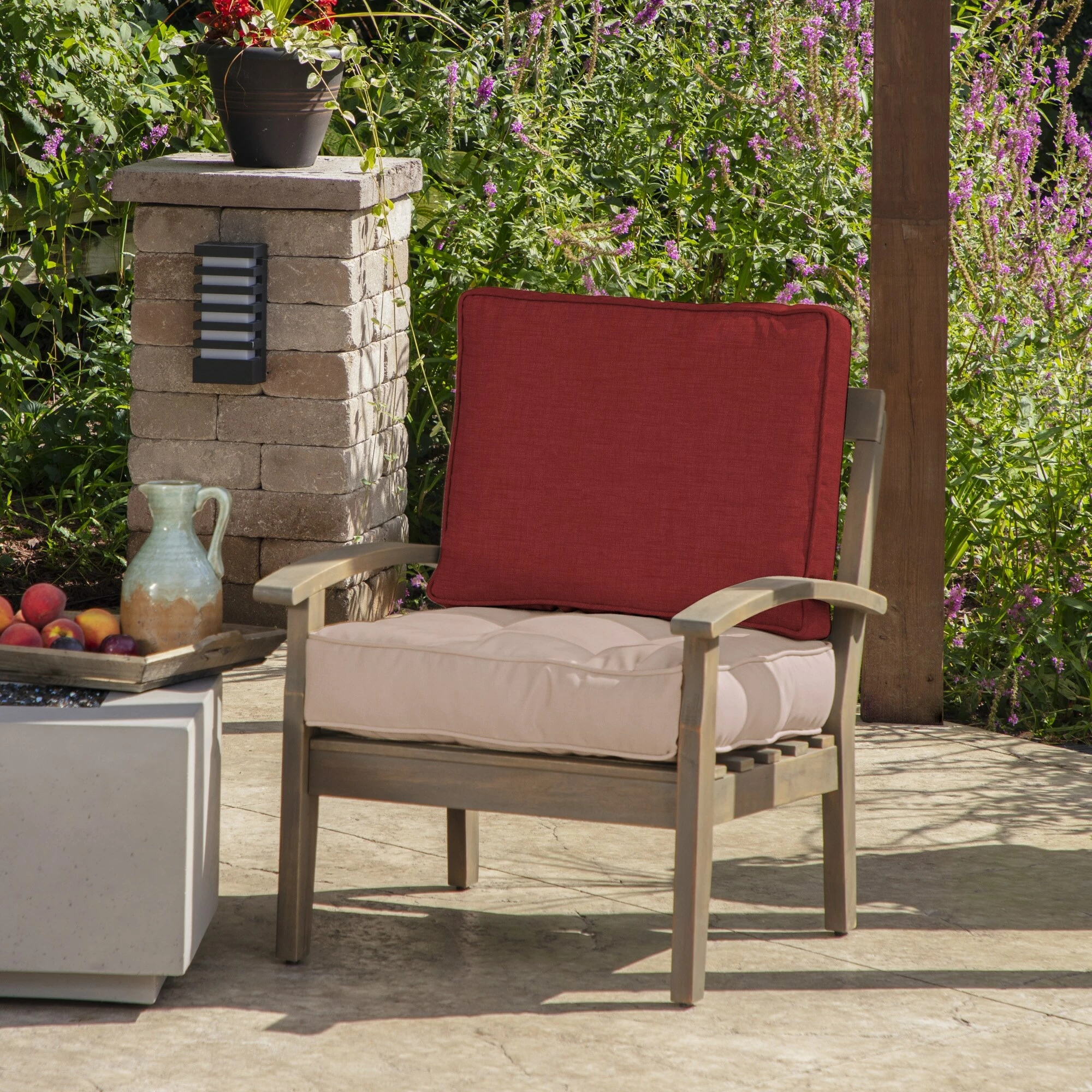 Promo ๐ Arden Selections Plush PolyFill 19 X 24 In. Solid Leala Outdoor Deep Seat Back Cushion Ruby Red Leala ๐งจ 15 Promo ๐ Arden Selections Plush PolyFill 19 X 24 In. Solid Leala Outdoor Deep Seat Back Cushion Ruby Red Leala ๐งจ - Image 15