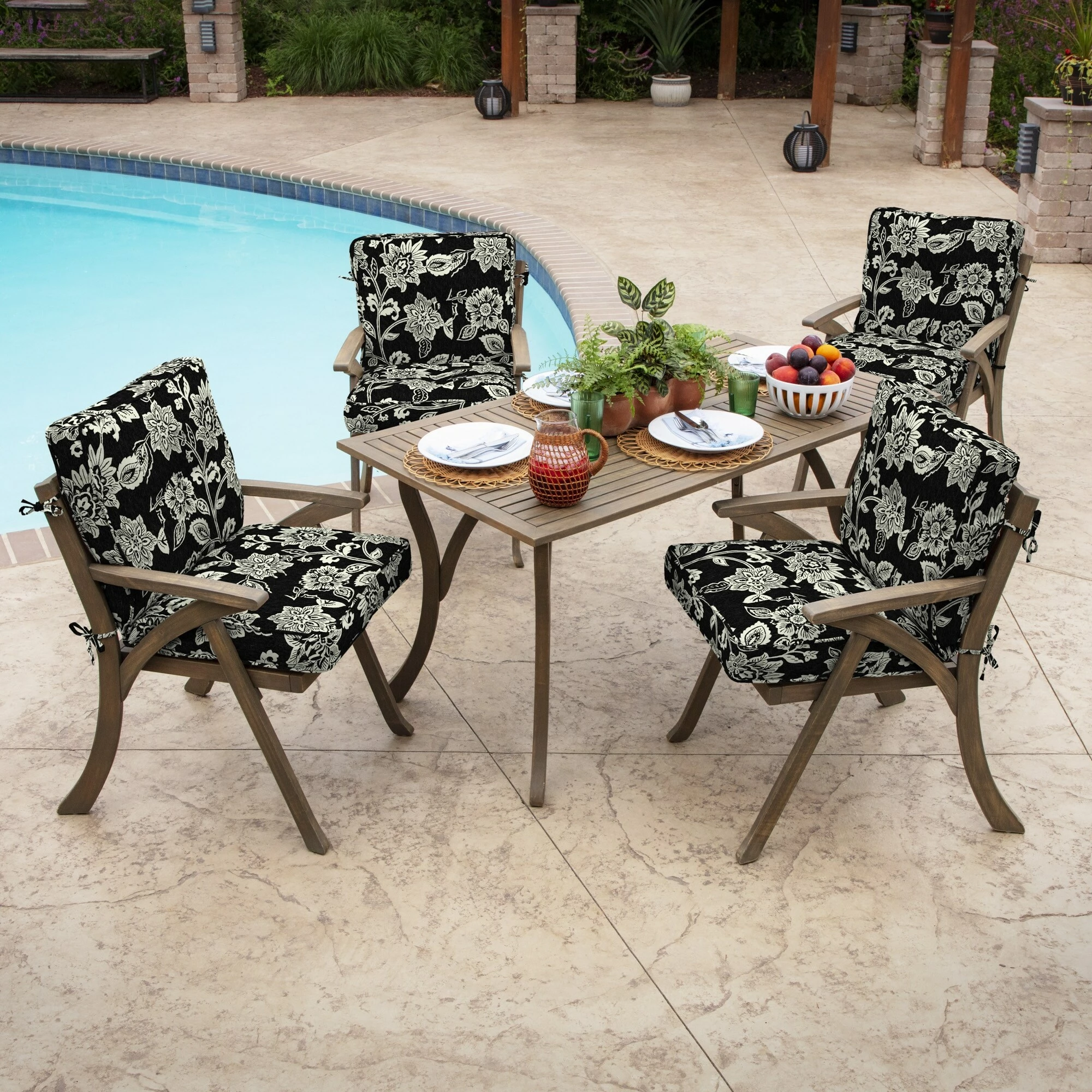 Flash Sale ⌛ Arden Selections Plush PolyFill 20 X 21 In. Indulge Outdoor Dining Chair Cushion Onyx Black Cebu 😉 6 Flash Sale ⌛ Arden Selections Plush PolyFill 20 X 21 In. Indulge Outdoor Dining Chair Cushion Onyx Black Cebu 😉 - Image 6