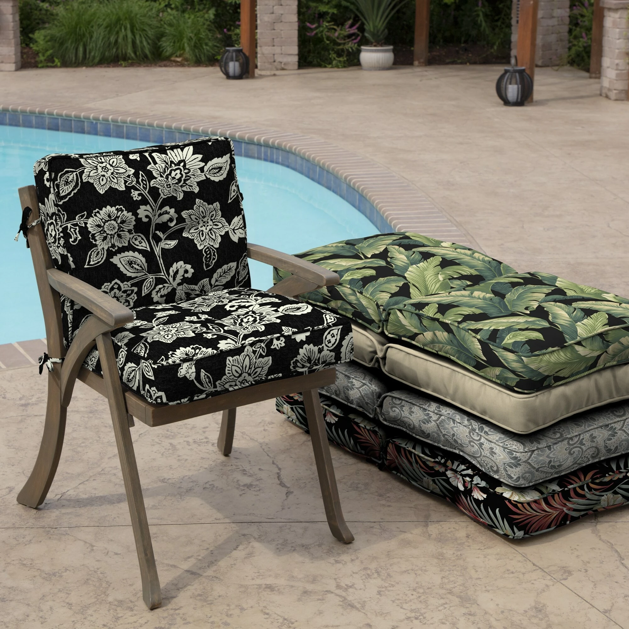Flash Sale ⌛ Arden Selections Plush PolyFill 20 X 21 In. Indulge Outdoor Dining Chair Cushion Onyx Black Cebu 😉 7 Flash Sale ⌛ Arden Selections Plush PolyFill 20 X 21 In. Indulge Outdoor Dining Chair Cushion Onyx Black Cebu 😉 - Image 7