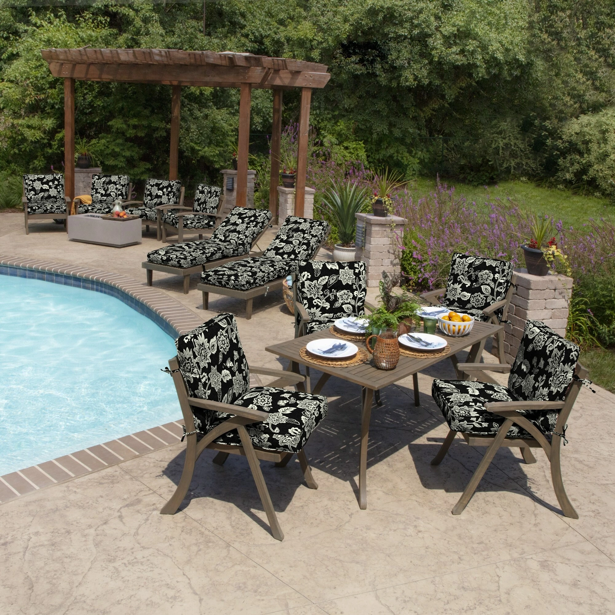 Flash Sale ⌛ Arden Selections Plush PolyFill 20 X 21 In. Indulge Outdoor Dining Chair Cushion Onyx Black Cebu 😉 9 Flash Sale ⌛ Arden Selections Plush PolyFill 20 X 21 In. Indulge Outdoor Dining Chair Cushion Onyx Black Cebu 😉 - Image 9
