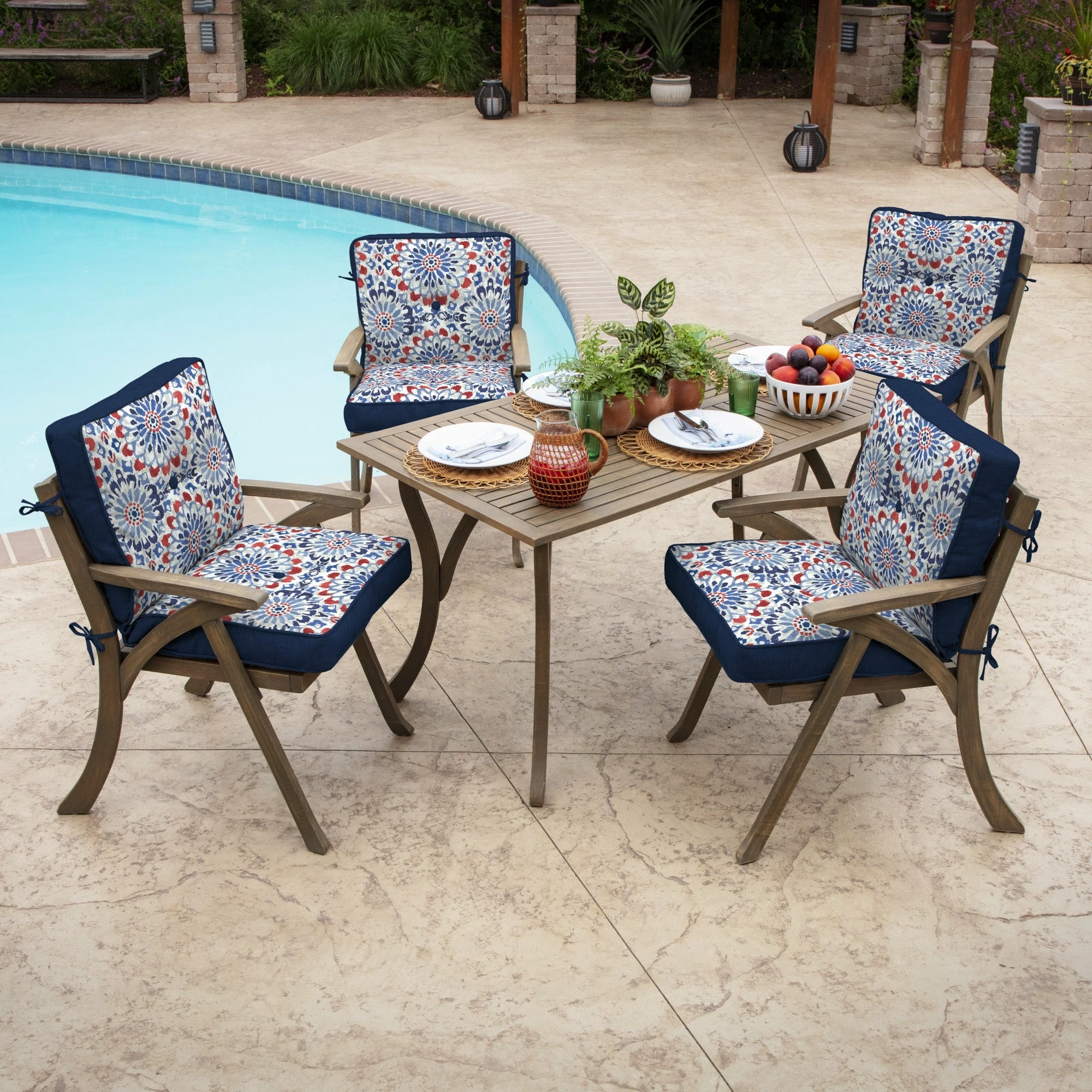 Brand new ๐ Arden Selections Plush PolyFill 20 X 21 In. Outdoor Dining Chair Cushion Sapphire Blue Leala Blue โ๏ธ 15 Brand new ๐ Arden Selections Plush PolyFill 20 X 21 In. Outdoor Dining Chair Cushion Sapphire Blue Leala Blue โ๏ธ - Image 15