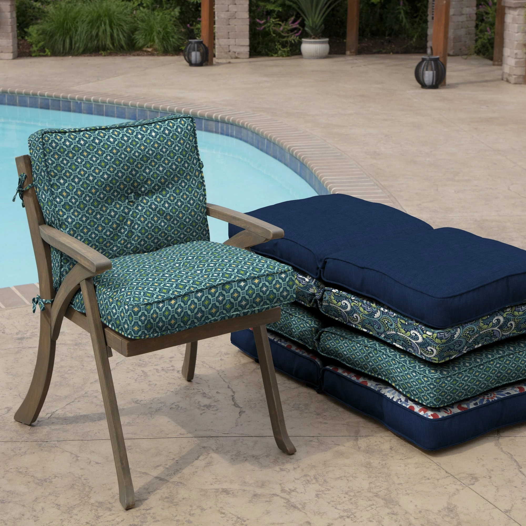 Brand new ๐ Arden Selections Plush PolyFill 20 X 21 In. Outdoor Dining Chair Cushion Sapphire Blue Leala Blue โ๏ธ 8 Brand new ๐ Arden Selections Plush PolyFill 20 X 21 In. Outdoor Dining Chair Cushion Sapphire Blue Leala Blue โ๏ธ - Image 8