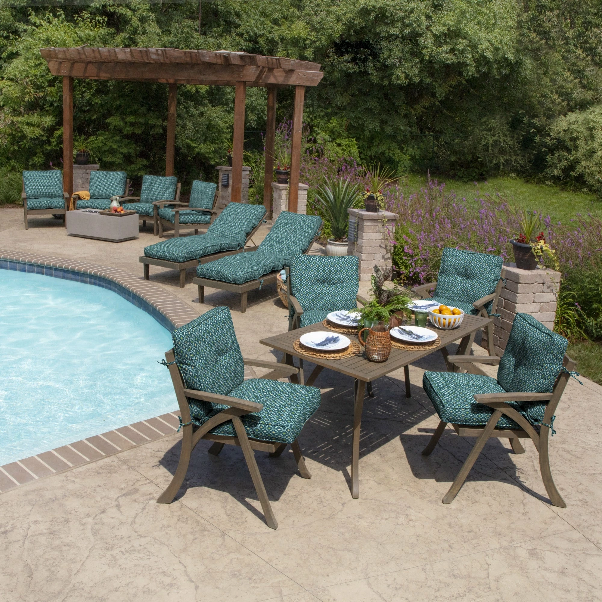 Brand new ๐ Arden Selections Plush PolyFill 20 X 21 In. Outdoor Dining Chair Cushion Sapphire Blue Leala Blue โ๏ธ 10 Brand new ๐ Arden Selections Plush PolyFill 20 X 21 In. Outdoor Dining Chair Cushion Sapphire Blue Leala Blue โ๏ธ - Image 10