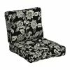 Coupon ❤️ Arden Selections Plush PolyFill 24 X 24 In. Indulge Outdoor Deep Seat Cushion Set Ashland Black Jacobean 🤩