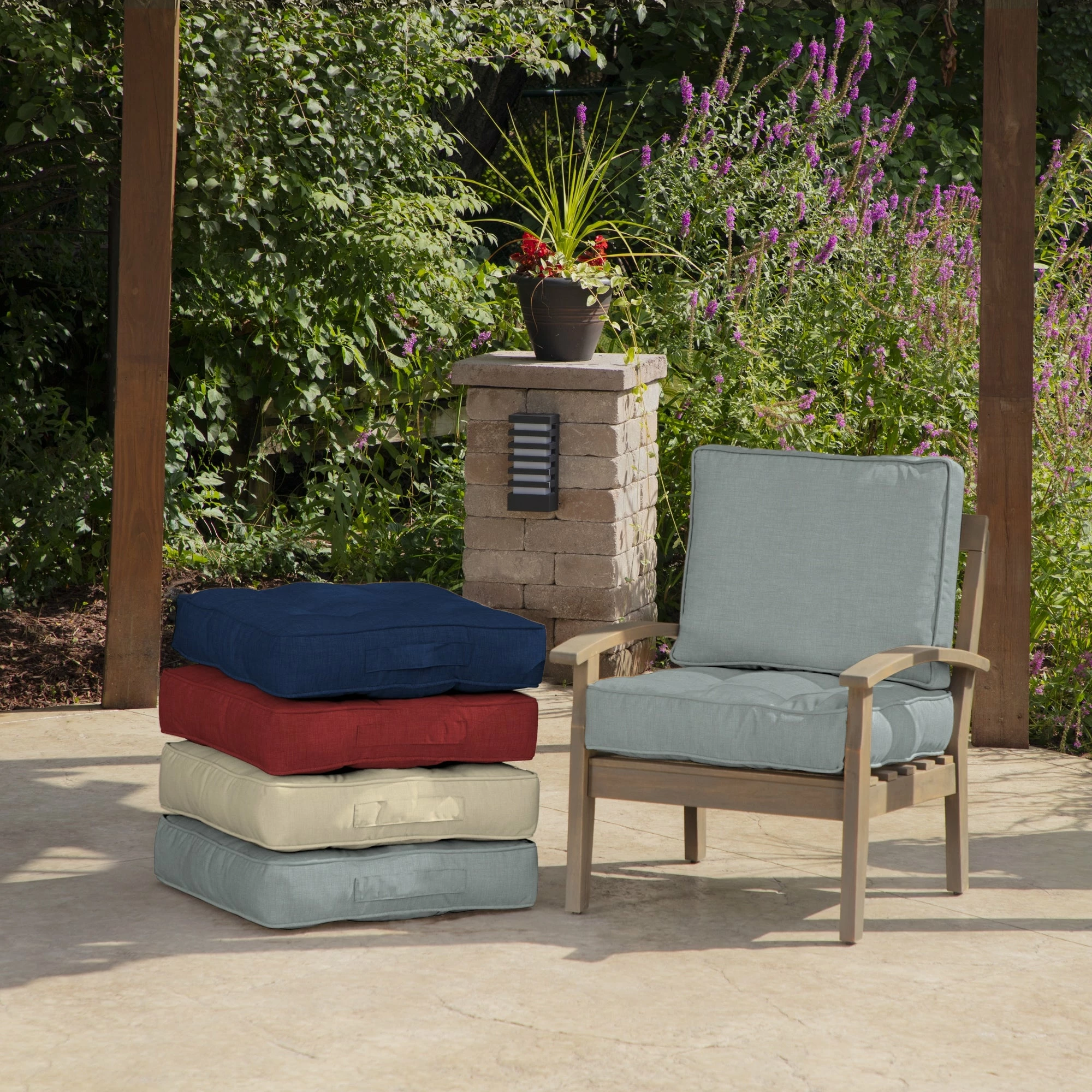Promo ๐ Arden Selections Plush PolyFill 24 X 24 In. Solid Leala Outdoor Deep Seat Cushion Set Stone Grey Leala ๐ 15 Promo ๐ Arden Selections Plush PolyFill 24 X 24 In. Solid Leala Outdoor Deep Seat Cushion Set Stone Grey Leala ๐ - Image 15