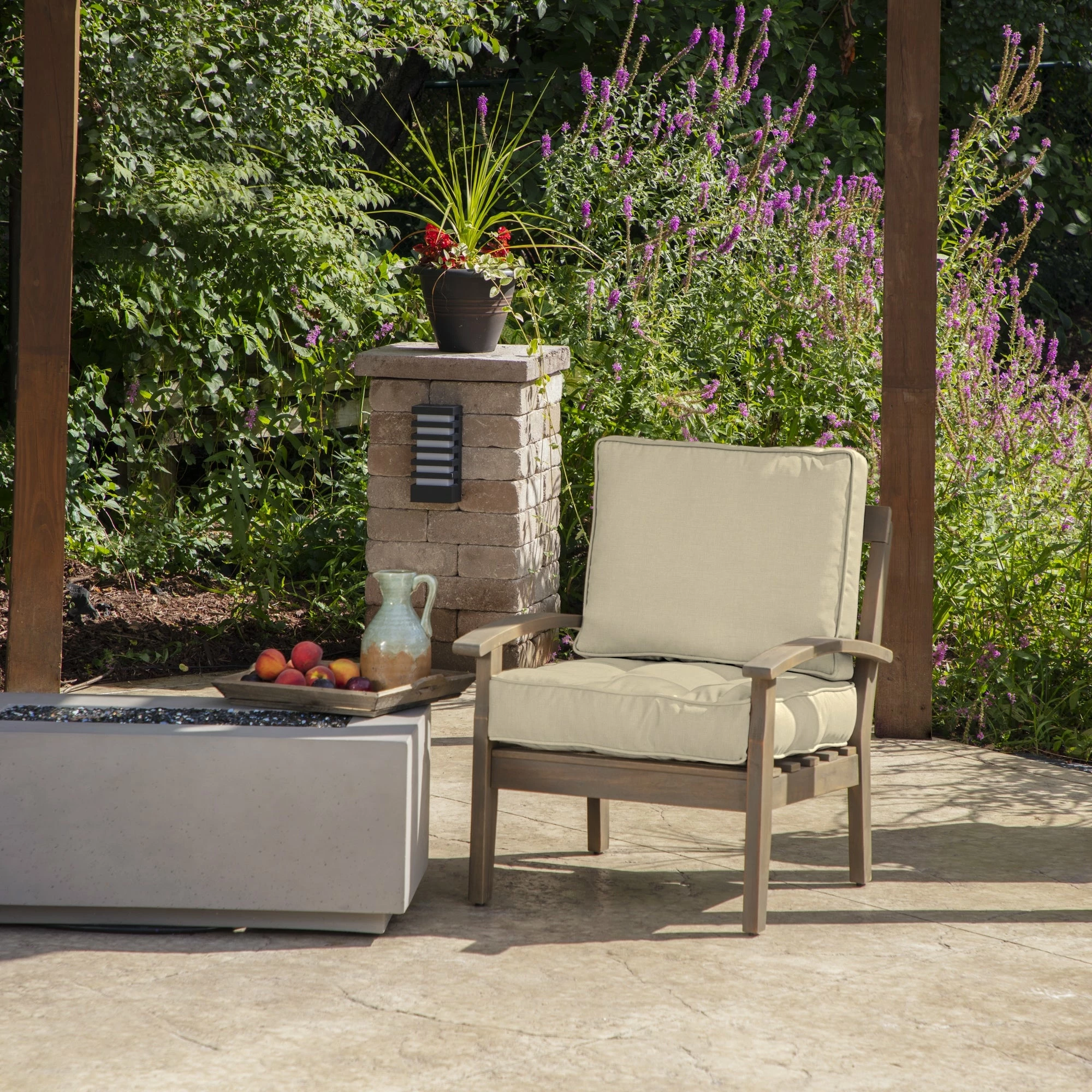 Promo ๐ Arden Selections Plush PolyFill 24 X 24 In. Solid Leala Outdoor Deep Seat Cushion Set Stone Grey Leala ๐ 6 Promo ๐ Arden Selections Plush PolyFill 24 X 24 In. Solid Leala Outdoor Deep Seat Cushion Set Stone Grey Leala ๐ - Image 6