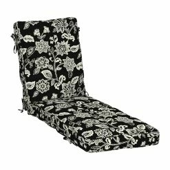 New ⌛ Arden Selections Plush PolyFill 76 X 22 In. Indulge Outdoor Chaise Lounge Cushion Black Simone Tropical 😍