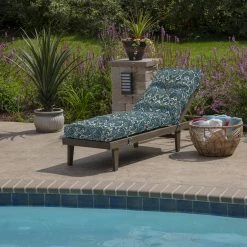 Best Sale 🛒 Arden Selections Plush PolyFill 76 X 22 In. Outdoor Chaise Lounge Cushion Alana Blue Tile 👍 27 Best Sale 🛒 Arden Selections Plush PolyFill 76 X 22 In. Outdoor Chaise Lounge Cushion Alana Blue Tile 👍 -Arden Selections Shop Arden Selections Plush BlowFill 76 x 22 in. Outdoor Chaise Lounge Cushion 12