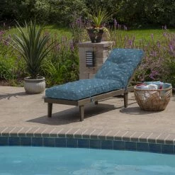 Best Sale 🛒 Arden Selections Plush PolyFill 76 X 22 In. Outdoor Chaise Lounge Cushion Alana Blue Tile 👍 20 Best Sale 🛒 Arden Selections Plush PolyFill 76 X 22 In. Outdoor Chaise Lounge Cushion Alana Blue Tile 👍 -Arden Selections Shop Arden Selections Plush BlowFill 76 x 22 in. Outdoor Chaise Lounge Cushion 5