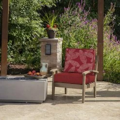 Coupon 🥰 Arden Selections PolyFill Outdoor Deep Seating Cushion Set 24 X 24 - 43"L X 24"W Red Leaf Palm 🧨 -Arden Selections Shop Arden Selections PolyFill Outdoor Deep Seating Cushion Set 24 x 24 4322L x 2422W