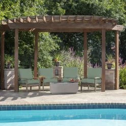 Coupon 🥰 Arden Selections PolyFill Outdoor Deep Seating Cushion Set 24 X 24 - 43"L X 24"W Red Leaf Palm 🧨 -Arden Selections Shop Arden Selections PolyFill Outdoor Deep Seating Cushion Set 24 x 24 9