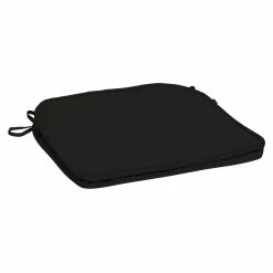 Budget 🛒 Arden Selections ProFoam 18 X 18 In Outdoor Rounded Back Seat Cushion Cover Onyx Black 🔔 -Arden Selections Shop Arden Selections ProFoam 18 x 18 in Outdoor Rounded Back Seat Cushion Cover 10