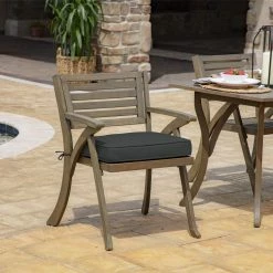 Budget 🛒 Arden Selections ProFoam 18 X 18 In Outdoor Rounded Back Seat Cushion Cover Onyx Black 🔔 -Arden Selections Shop Arden Selections ProFoam 18 x 18 in Outdoor Rounded Back Seat Cushion Cover 9