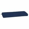 Best deal 👏 Arden Selections ProFoam 18 X 46 In Outdoor Bench Cushion Sapphire Aurora Blue Stripe 🤩