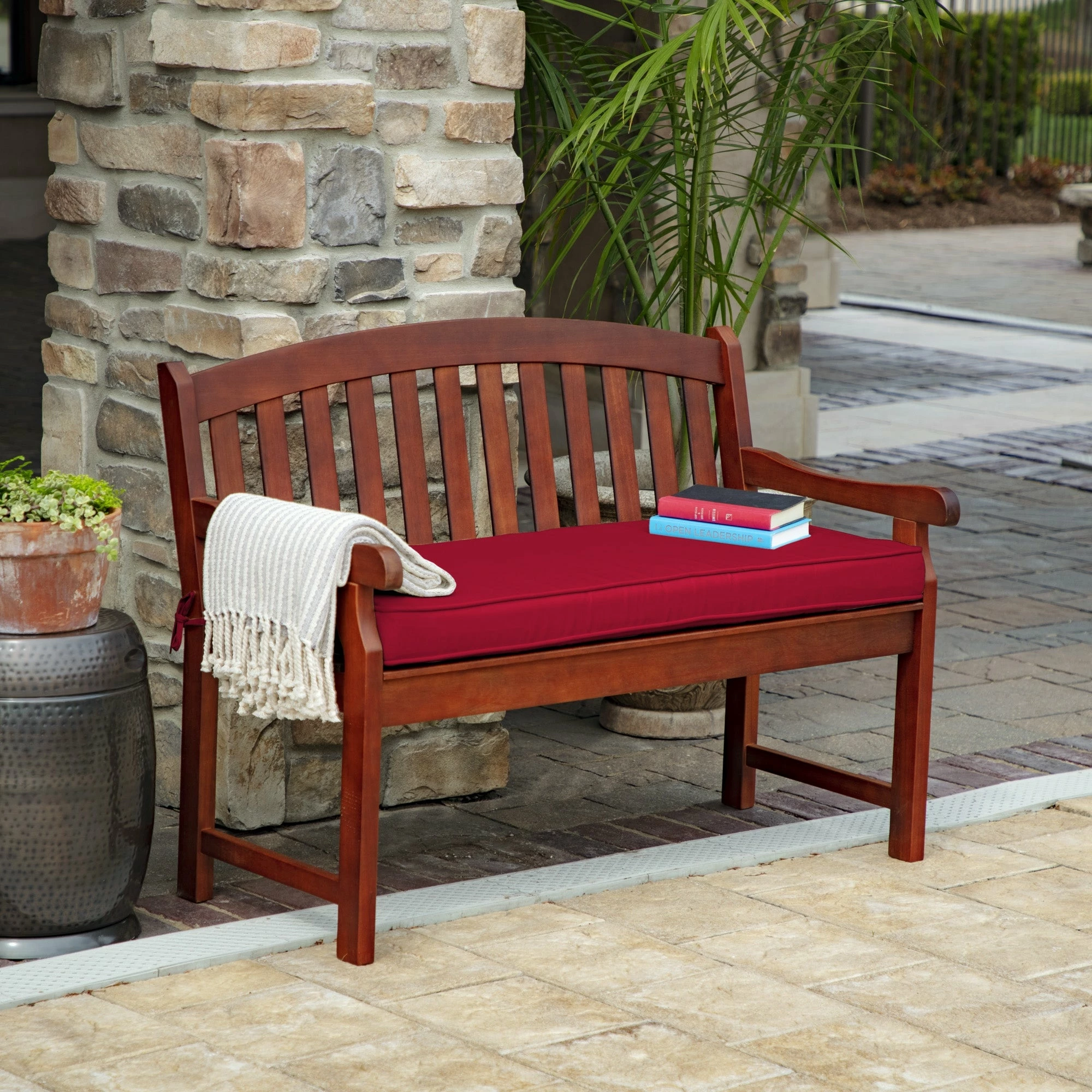 Top 10 👏 Arden Selections ProFoam 18 X 46 In Outdoor Bench Cushion Cover Lapis Blue 👏 2 Top 10 👏 Arden Selections ProFoam 18 X 46 In Outdoor Bench Cushion Cover Lapis Blue 👏 - Image 2