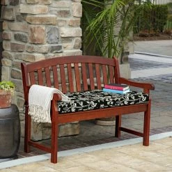 New 😉 Arden Selections ProFoam 18 X 46 In Outdoor Bench Cushion Cover Stone Grey Leala 👍 -Arden Selections Shop Arden Selections ProFoam 18 x 46 in Outdoor Bench Cushion Cover 25