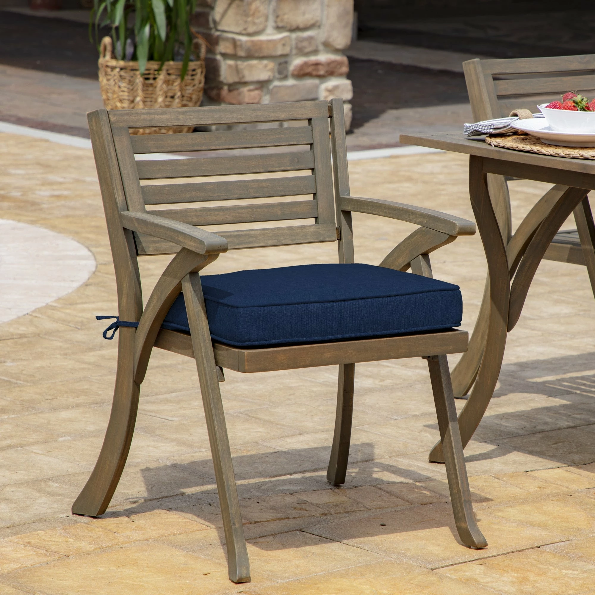 Hot Sale 🛒 Arden Selections ProFoam 19 X 20 In Outdoor Rounded Back Seat Cushion Sapphire Blue Leala 😍 2 Hot Sale 🛒 Arden Selections ProFoam 19 X 20 In Outdoor Rounded Back Seat Cushion Sapphire Blue Leala 😍 - Image 2