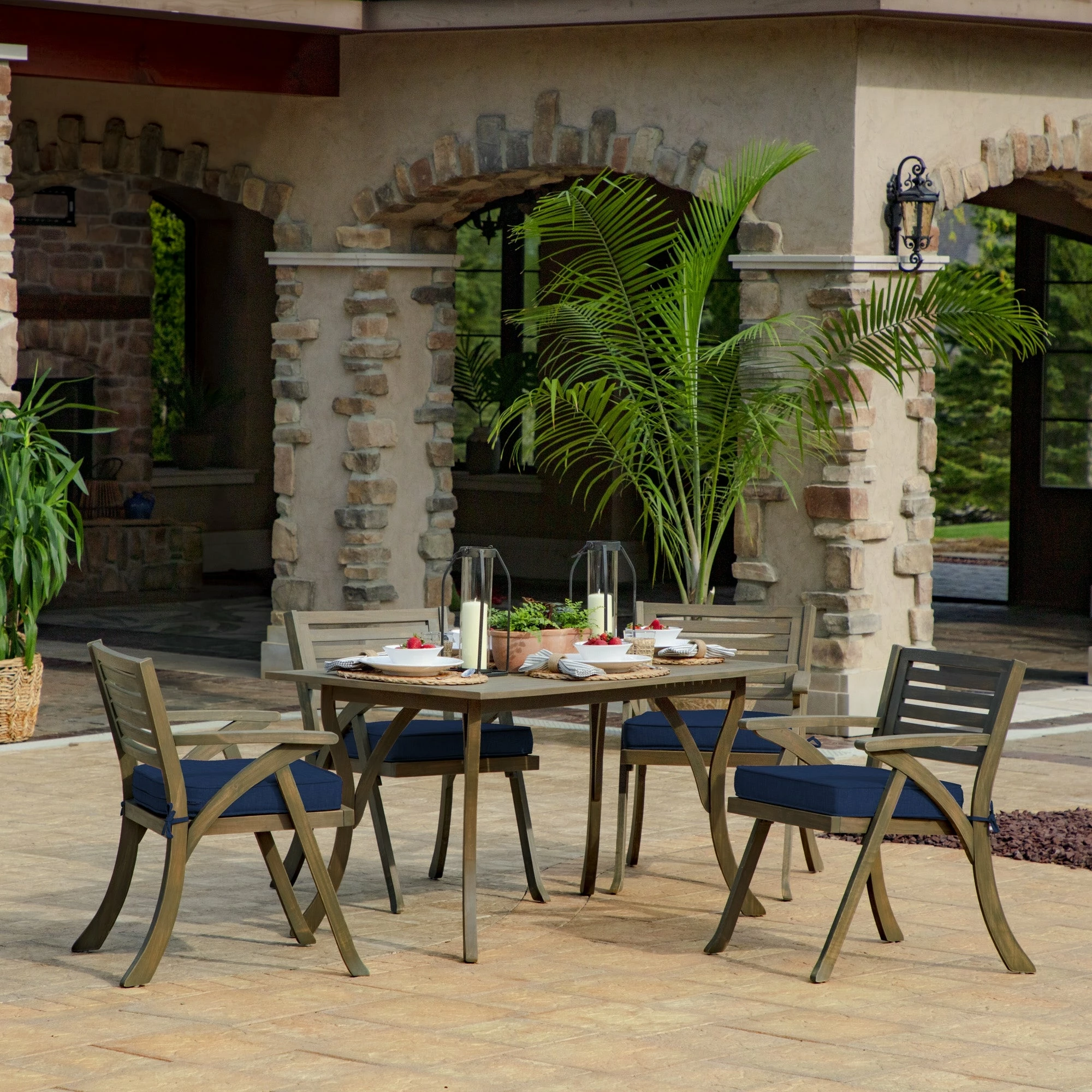 Hot Sale 🛒 Arden Selections ProFoam 19 X 20 In Outdoor Rounded Back Seat Cushion Sapphire Blue Leala 😍 6 Hot Sale 🛒 Arden Selections ProFoam 19 X 20 In Outdoor Rounded Back Seat Cushion Sapphire Blue Leala 😍 - Image 6