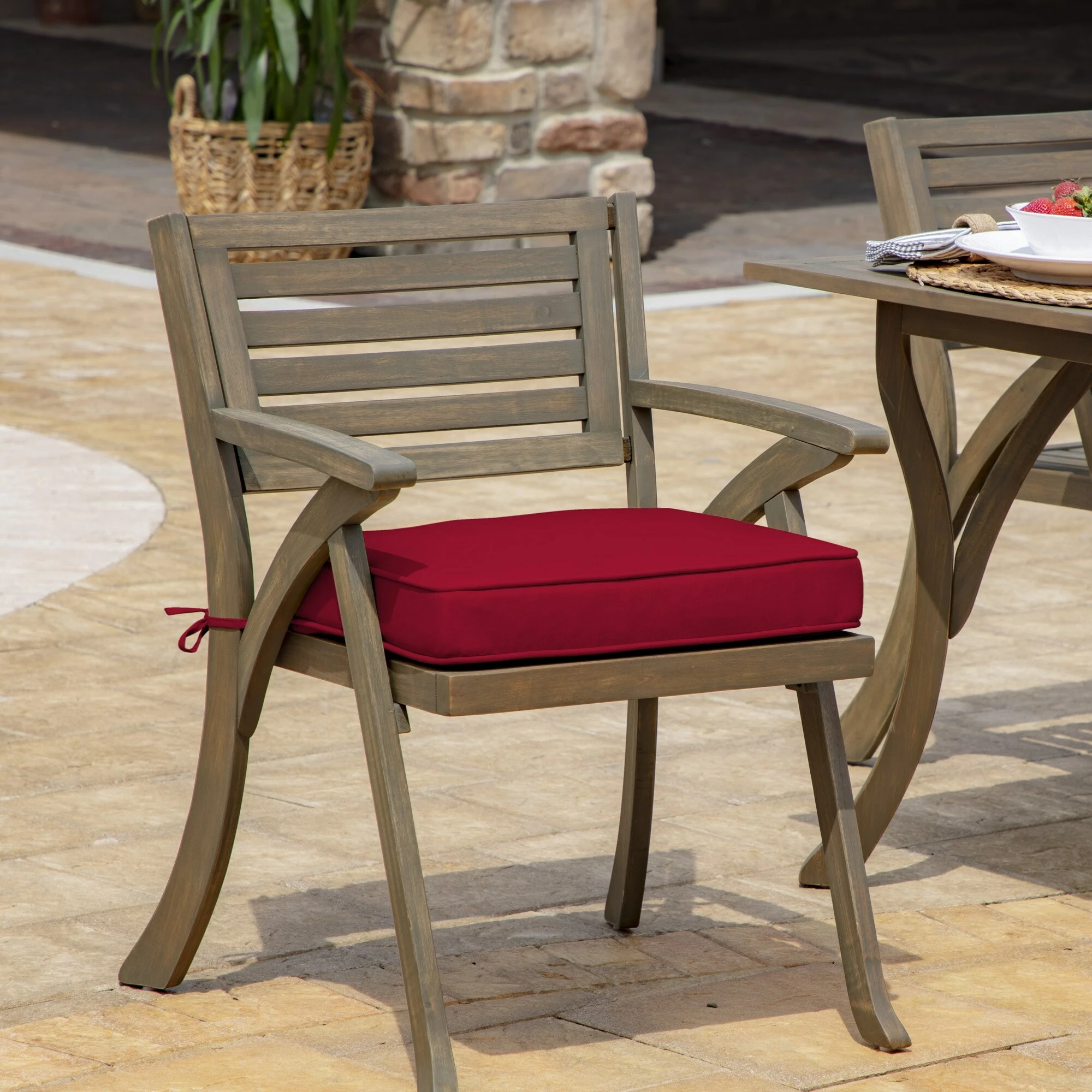 Discount ๐งจ Arden Selections ProFoam 19 X 20 In Outdoor Rounded Back Seat Cushion Cover Sand Cream ๐ 2 Discount ๐งจ Arden Selections ProFoam 19 X 20 In Outdoor Rounded Back Seat Cushion Cover Sand Cream ๐ - Image 2