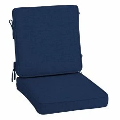 Cheapest 💯 Arden Selections ProFoam 20 X 20 In Outdoor Dining Chair Cushion Sapphire Aurora Blue Stripe 👏