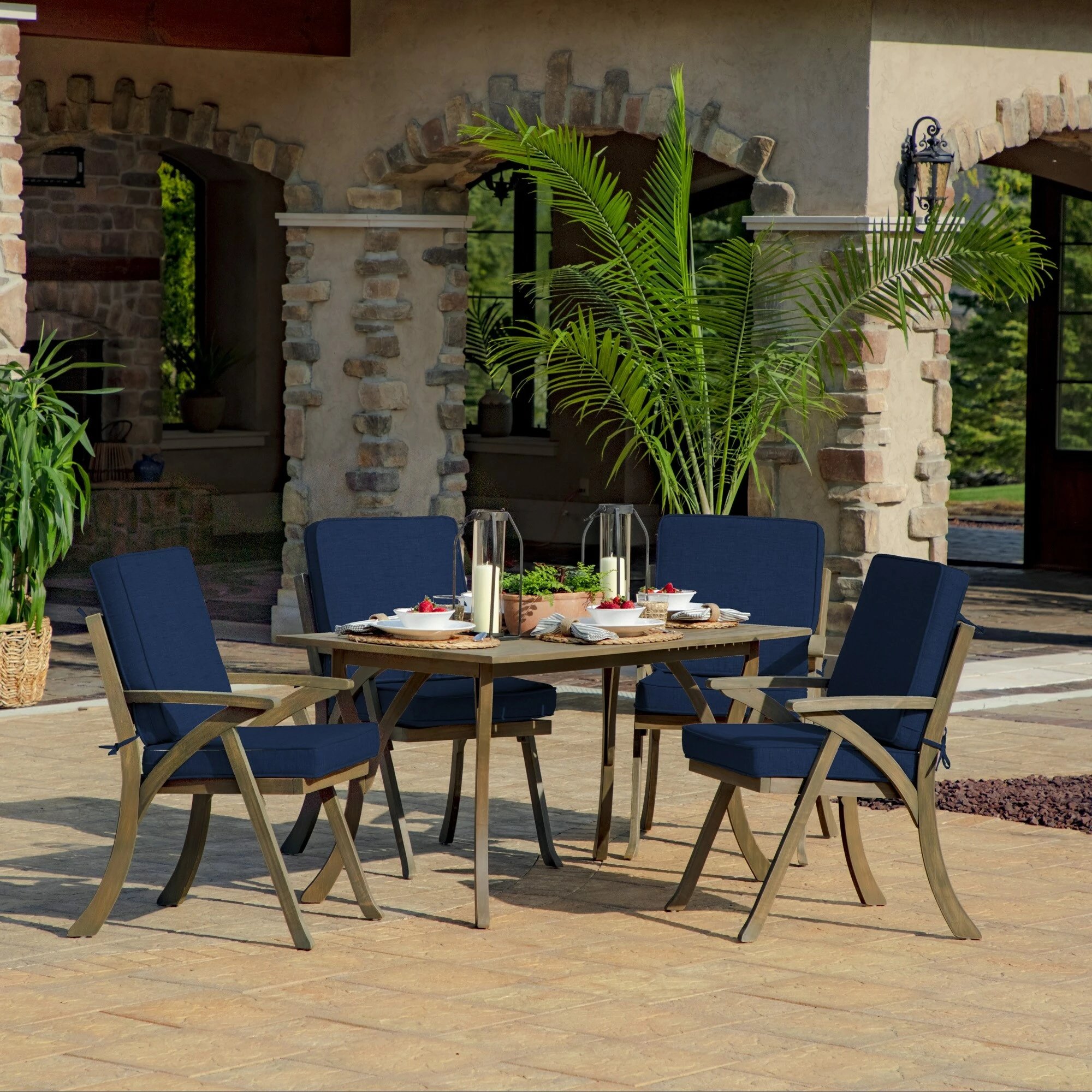 Cheapest ๐ฏ Arden Selections ProFoam 20 X 20 In Outdoor Dining Chair Cushion Sapphire Aurora Blue Stripe ๐ 6 Cheapest ๐ฏ Arden Selections ProFoam 20 X 20 In Outdoor Dining Chair Cushion Sapphire Aurora Blue Stripe ๐ - Image 6