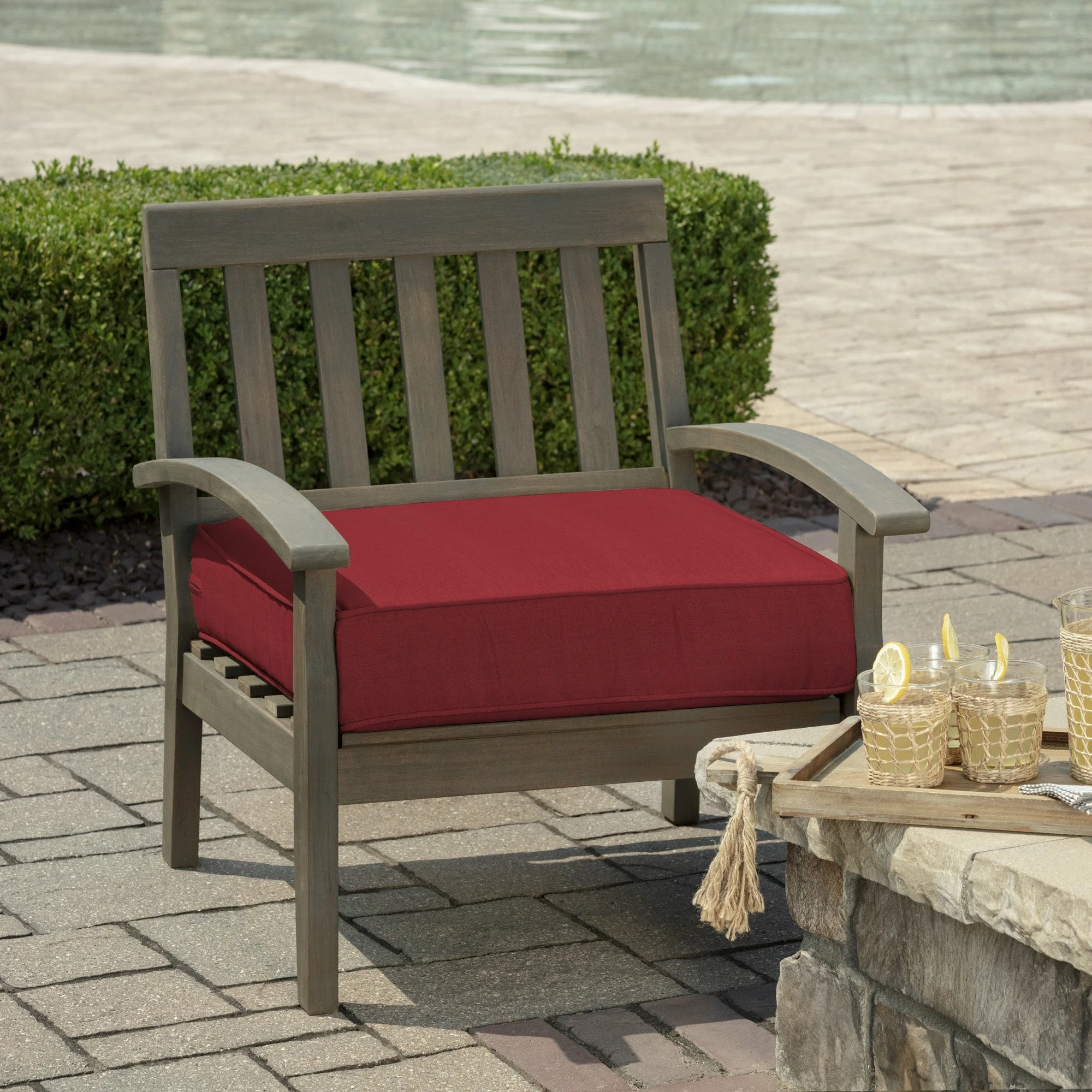Cheap ✔️ Arden Selections ProFoam 24 X 24 In Outdoor Deep Seat Bottom Cover Slate Grey 🌟 2 Cheap ✔️ Arden Selections ProFoam 24 X 24 In Outdoor Deep Seat Bottom Cover Slate Grey 🌟 - Image 2