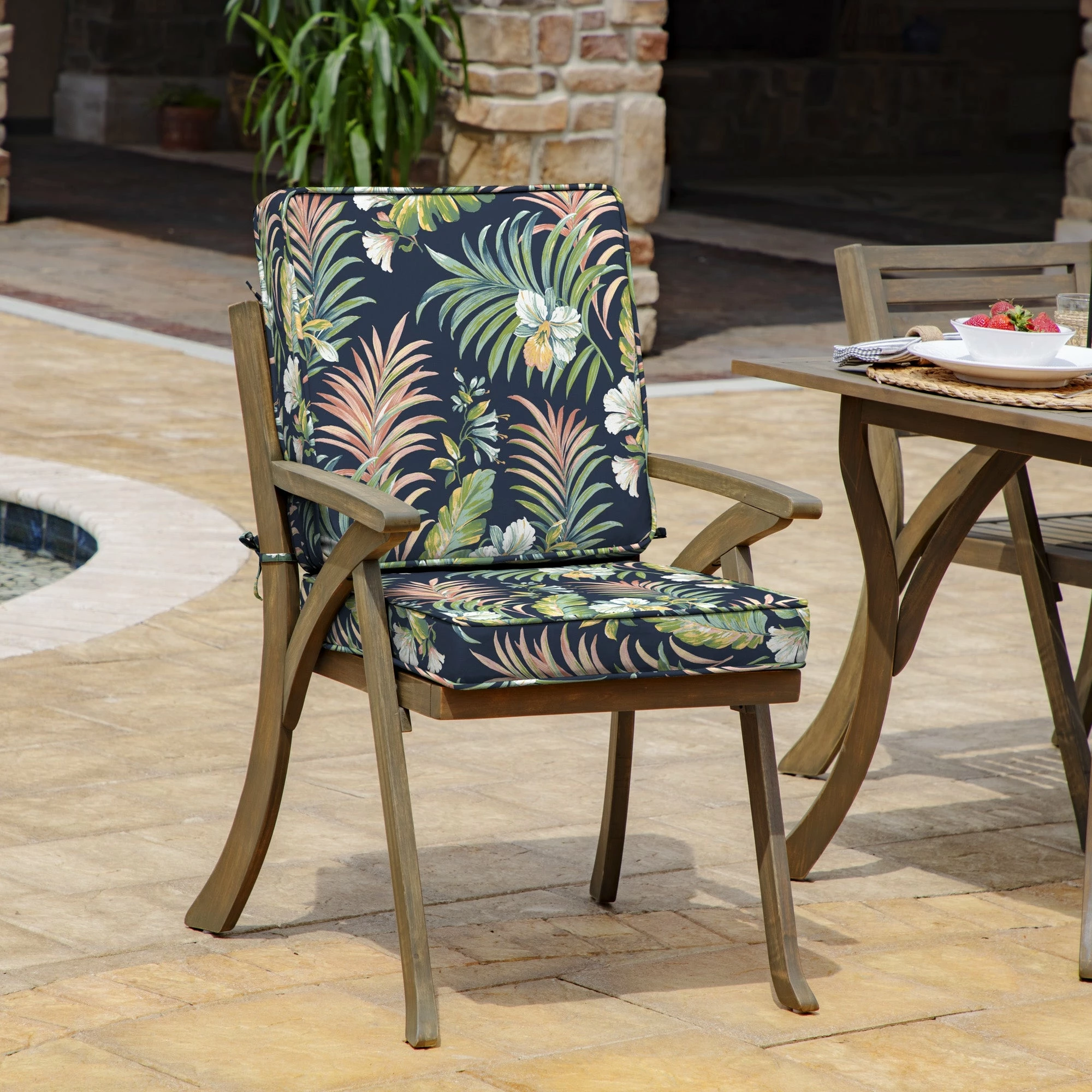 Brand new โ Arden Selections ProFoam 40 X 20 In Outdoor Dining Chair Cushion Cover Sapphire Aurora Blue Stripe ๐ 14 Brand new โ Arden Selections ProFoam 40 X 20 In Outdoor Dining Chair Cushion Cover Sapphire Aurora Blue Stripe ๐ - Image 14
