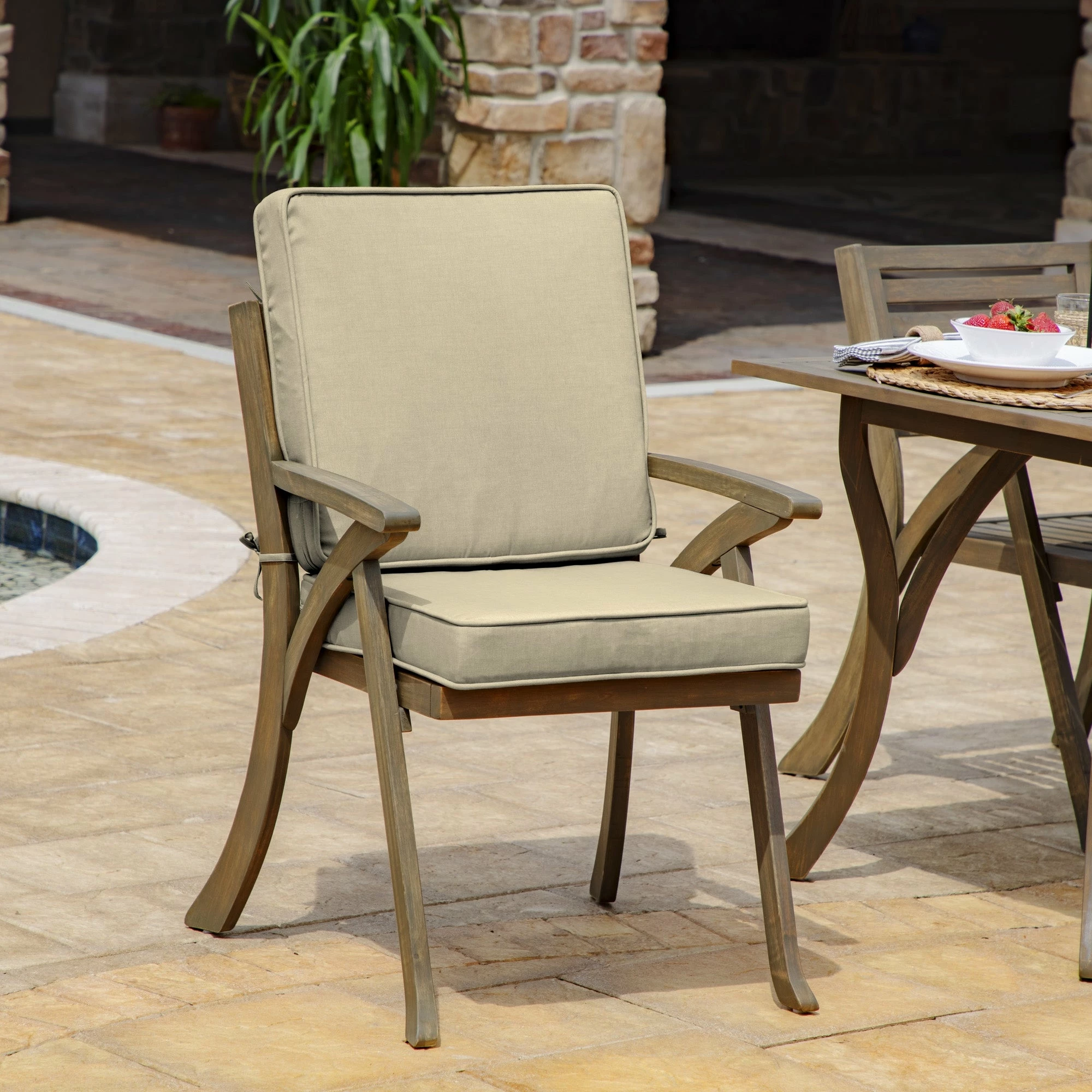 Brand new โ Arden Selections ProFoam 40 X 20 In Outdoor Dining Chair Cushion Cover Sapphire Aurora Blue Stripe ๐ 8 Brand new โ Arden Selections ProFoam 40 X 20 In Outdoor Dining Chair Cushion Cover Sapphire Aurora Blue Stripe ๐ - Image 8
